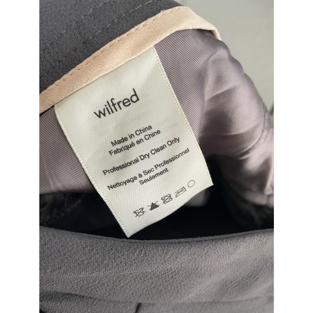 Aritzia Wilfred Allant Cropped Tie Waist Pant Charcoal Size 6 - Picture 7 of 11